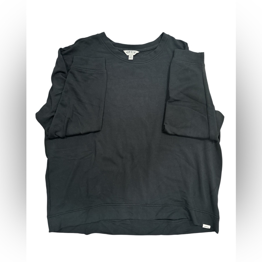 Women’s Orvis Super Soft Black Crewneck XL NWOT